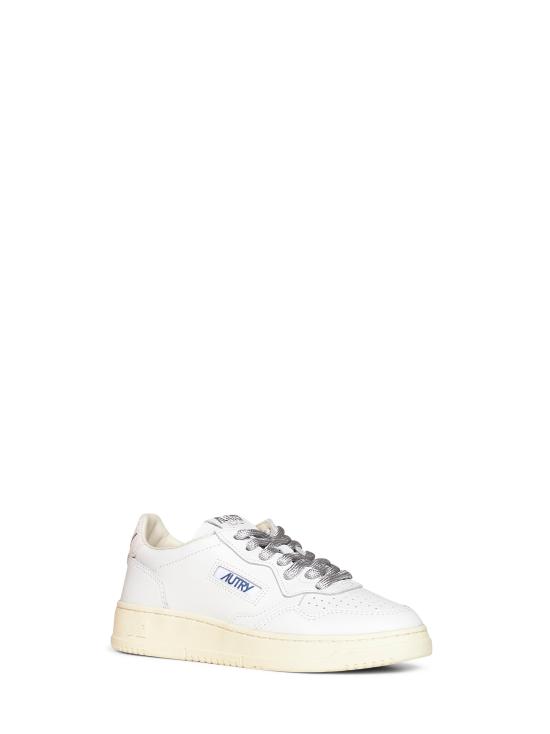 26FW 오트리 메달리스트 로우 레더 스니커즈 AULWSW03WHTSILVER WHITE - AUTRY