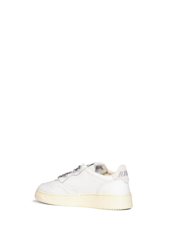 26FW 오트리 메달리스트 로우 레더 스니커즈 AULWSW03WHTSILVER WHITE - AUTRY