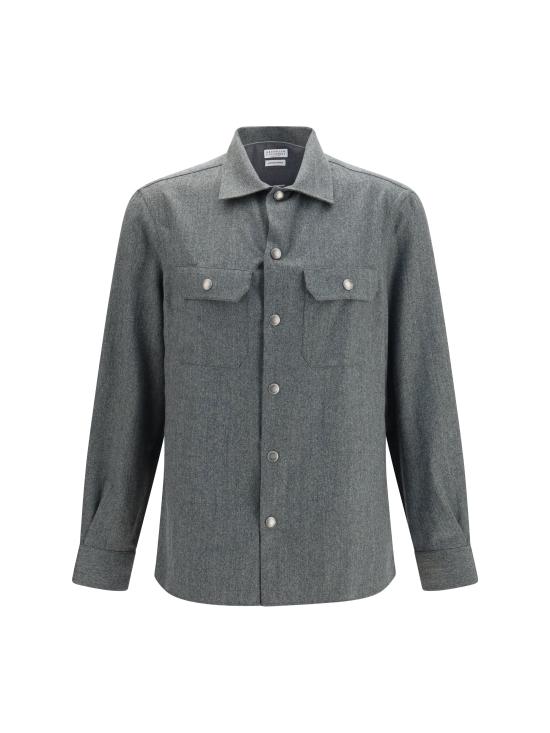 26FW 브루넬로 쿠치넬리 셔츠 MY6660721 GREEN - BRUNELLO CUCINELLI