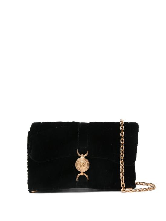  베르사체 클레이오 퀼티드 벨벳 미니백 10177401A15998 BLACK - VERSACE