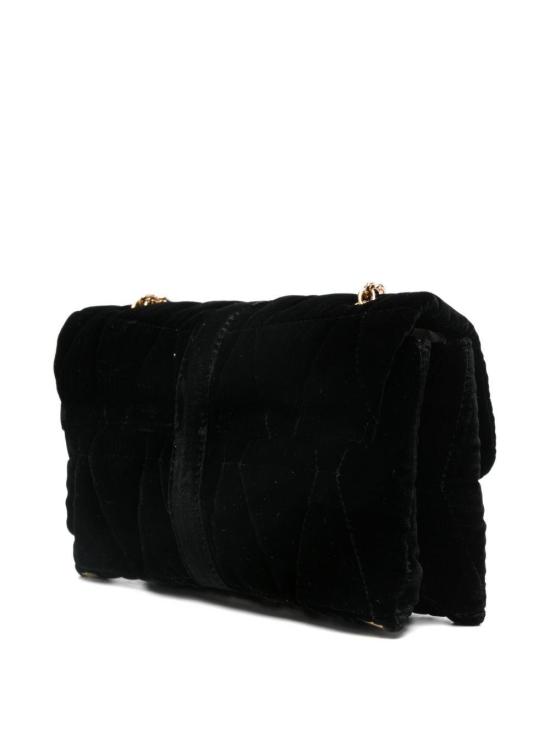  베르사체 클레이오 퀼티드 벨벳 미니백 10177401A15998 BLACK - VERSACE