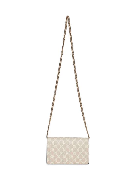 26SS 구찌 GG 마몽 월렛 온 체인 497985AAE5E9549 BEIGE - GUCCI