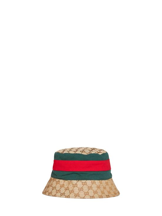 26FW 구찌 GG 코튼 캔버스 버킷 햇 8757424HBKJ9666 BEIGE - GUCCI