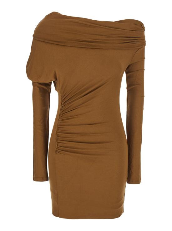 25FW 안다마네 원피스 T180122A BROWN