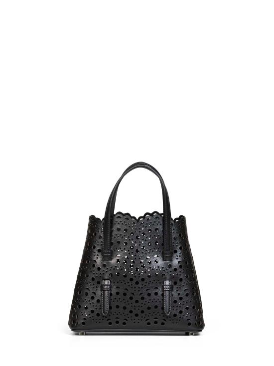 26FW 알라이아 비엔 웨이브 럭스 카프스킨 미나 20 백 AA1S06720I251 999 BLACK - ALAIA