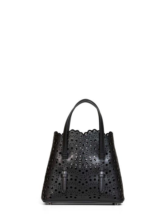 26FW 알라이아 비엔 웨이브 럭스 카프스킨 미나 20 백 AA1S06720I251 999 BLACK