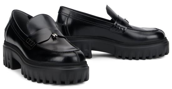 26FW 호간 플랫 슈즈 HXW7000FV50 BLACK - HOGAN