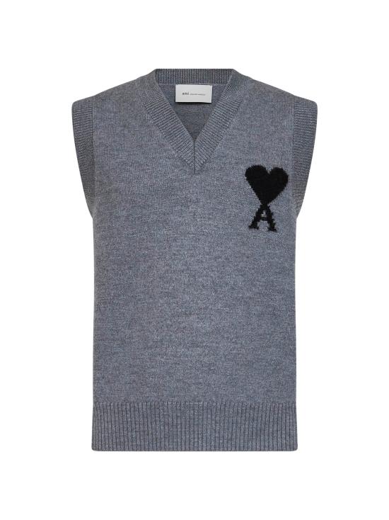 26FW 아미 민소매 티셔츠 UKS902U018A273 GRAY