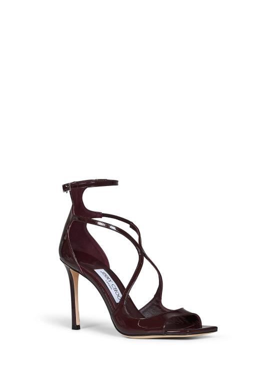 26FW 지미추 샌들 AZIA95PATDEEPMERLOT BROWN - JIMMY CHOO
