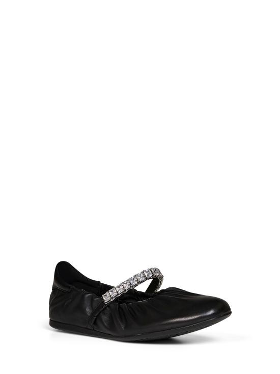 26FW 지미추 플랫 슈즈 JADEGKEBLACKCRYSTAL - JIMMY CHOO