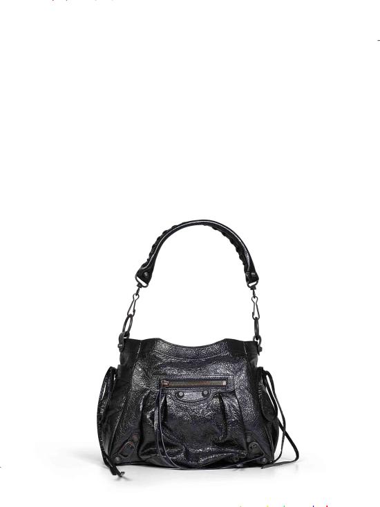26FW 발렌시아가 스몰 르 시티 아레나 램스킨 버킷백 8767572ABEK1000 BLACK