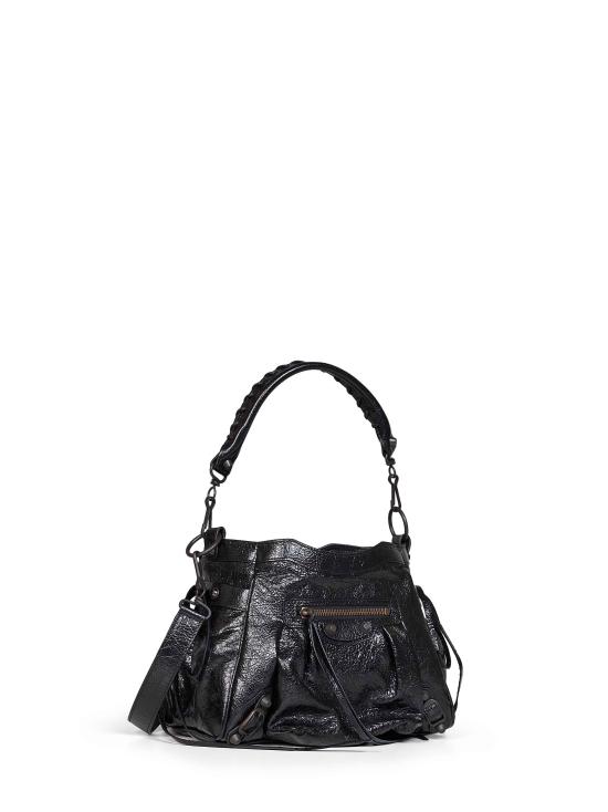 26FW 발렌시아가 스몰 르 시티 아레나 램스킨 버킷백 8767572ABEK1000 BLACK - BALENCIAGA