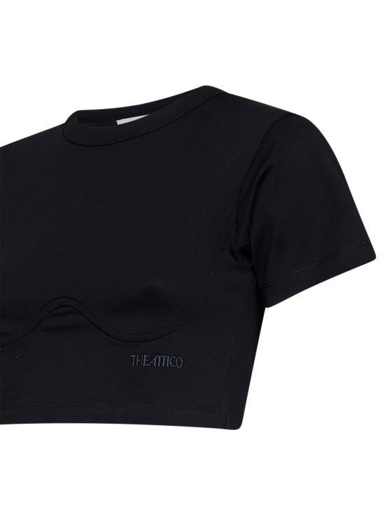 26FW 디 아티코 폴로 티셔츠 261WCT00364JJJ025AA100 BLACK - THE ATTICO