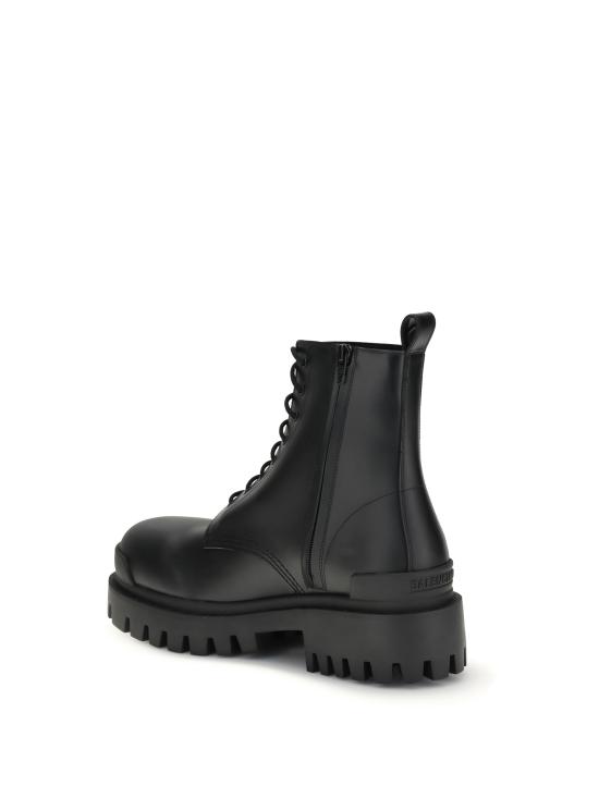 26FW 발렌시아가 스트라이크 집 레더 부츠 844967WA960 BLACK - BALENCIAGA