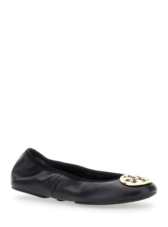 26SS 토리버치 레바 트래블 발레리나 플랫 177201 BLACK - TORY BURCH