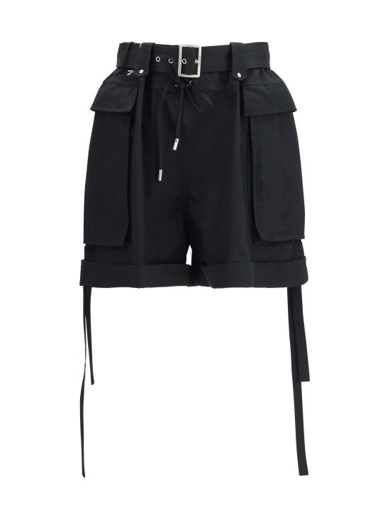 26SS 알렉산더 맥퀸 숏팬츠 868654QZAQZ BLACK - ALEXANDER MCQUEEN