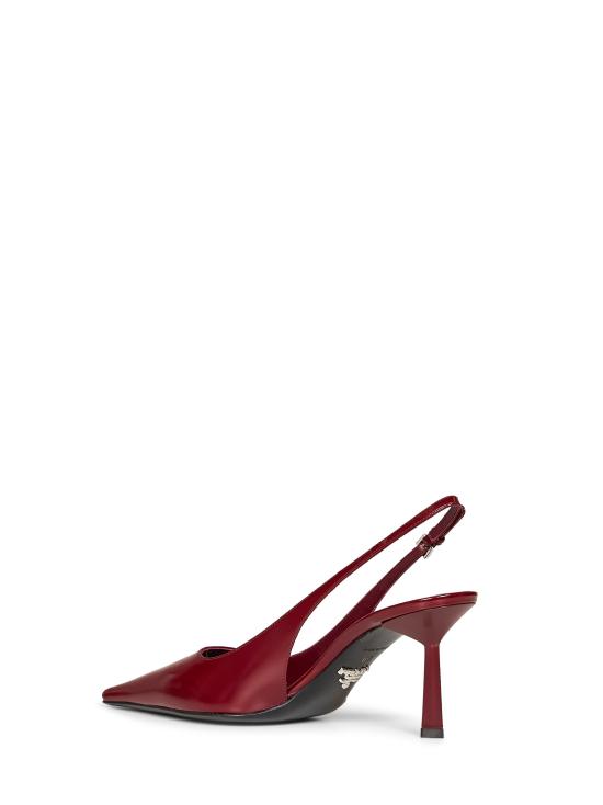26FW 프라다 브러시드 가죽 슬링백 펌프스 1I673O075055F0D27 RED - PRADA