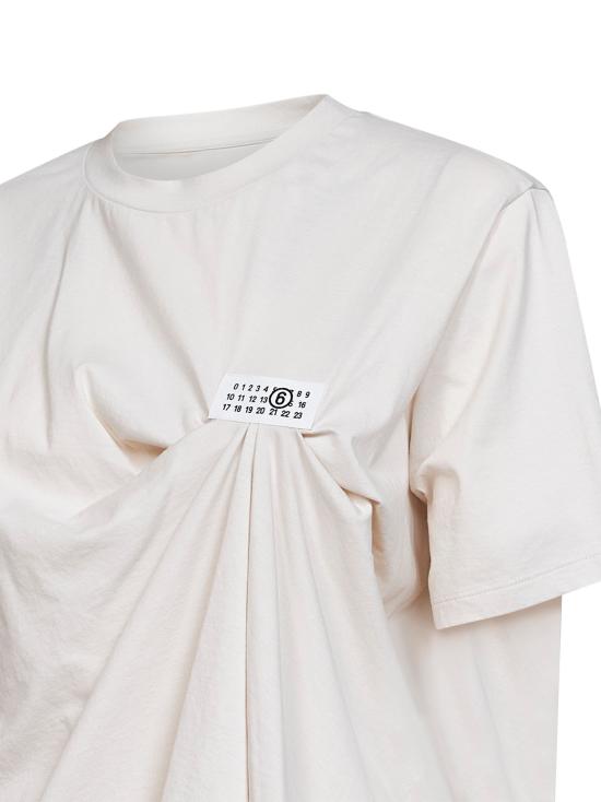 26FW MM6 메종마르지엘라 폴로 티셔츠 S52NF0018M20048103 WHITE - MM6 MAISON MARGIELA