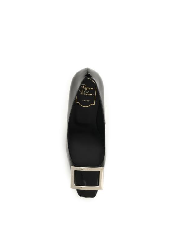 26FW 로저비비에 트럼펫 메탈 버클 펌프스 RVW40015280D1P BLACK - ROGER VIVIER