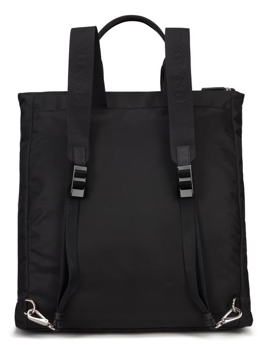  프라다 리나일론 사피아노 레더 토트백 2VG098 V OOM BLACK - PRADA