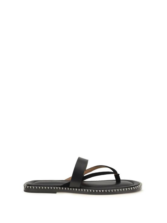 26SS 드리스 반 노튼 레더 샌들 2610217380105 BLACK - DRIES VAN NOTEN