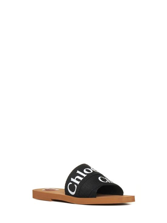 26FW 끌로에 우디 플랫 뮬 CHC22U188Z3001 BLACK - CHLOE
