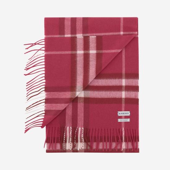  버버리 체크 캐시미어 스카프 8112709 PINK - BURBERRY