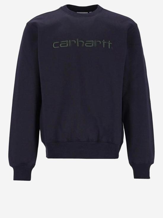 26FW 칼하트 WIP 로고 스웨트셔츠 I030546 NAVY - CARHARTT WIP