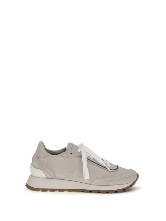 26FW 브루넬로 쿠치넬리 스니커즈 MZSFG3318P BEIGE - BRUNELLO CUCINELLI