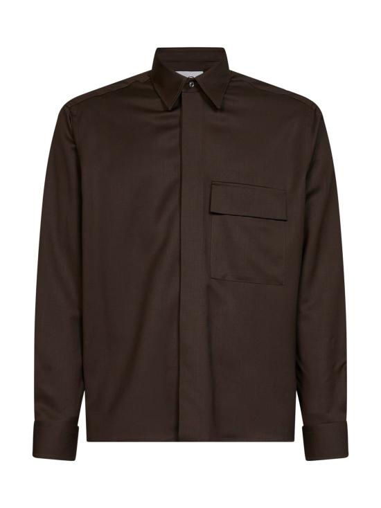 26FW 디40 셔츠 D1HFW26270002 M041 BROWN
