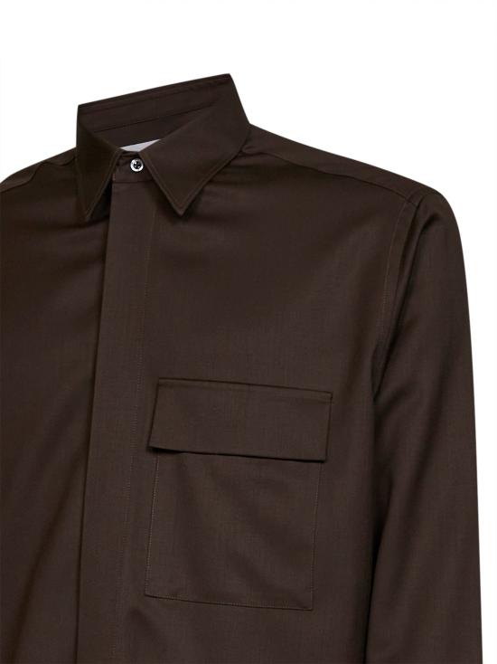 26FW 디40 셔츠 D1HFW26270002 M041 BROWN - D 40