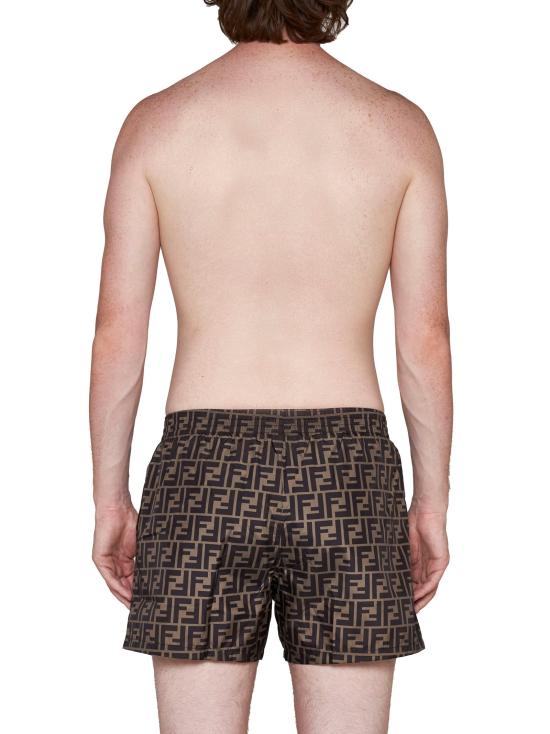 26SS 펜디 테크니컬 패브릭 숏팬츠 FXB077A79FF13IZ BROWN - FENDI