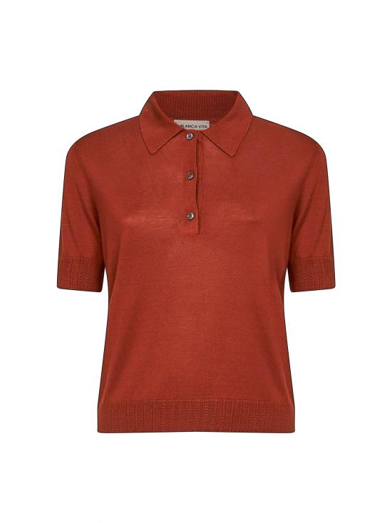 26SS 블랑카 비타 폴로 티셔츠 4325423550375 BROWN