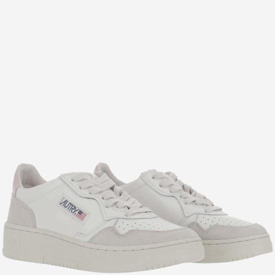 26FW 오트리 메달리스트 로우 레더 스니커즈 AULWLS37 WHITE - AUTRY