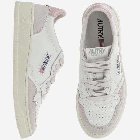 26FW 오트리 메달리스트 로우 레더 스니커즈 AULWLS37 WHITE - AUTRY