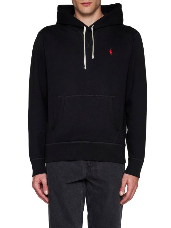 26FW 폴로 랄프로렌 포니로고 자수 후드 티셔츠 710766778 008 BLACK - POLO RALPH LAUREN