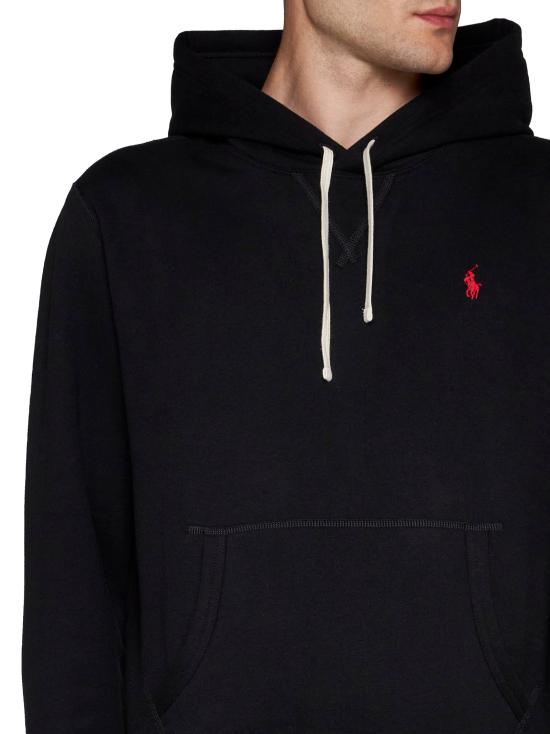 26FW 폴로 랄프로렌 포니로고 자수 후드 티셔츠 710766778 008 BLACK - POLO RALPH LAUREN