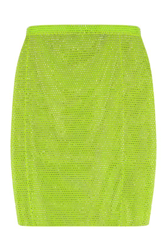  산타 브랜즈 스커트 MINI TRANSPARENT SKIRT GREEN