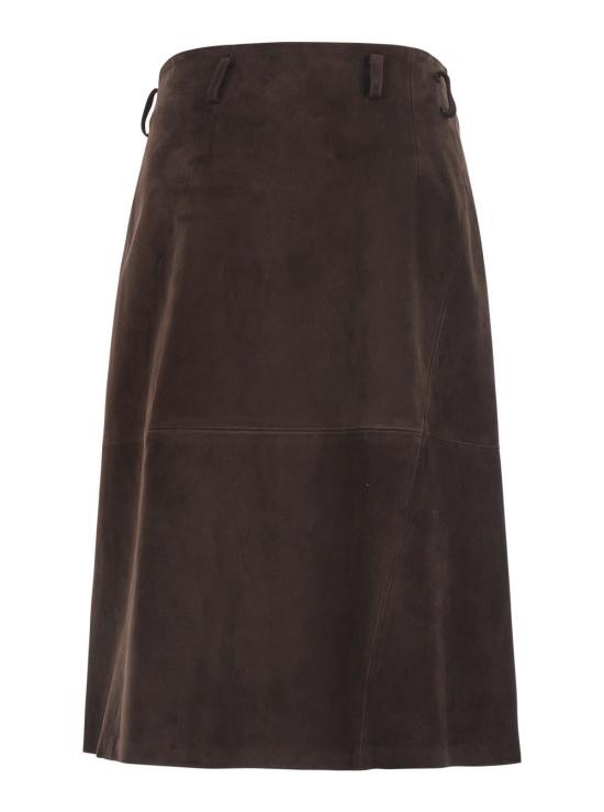 26FW 세미쿠튀르 스커트 Y6WT04 BROWN - SEMI-COUTURE