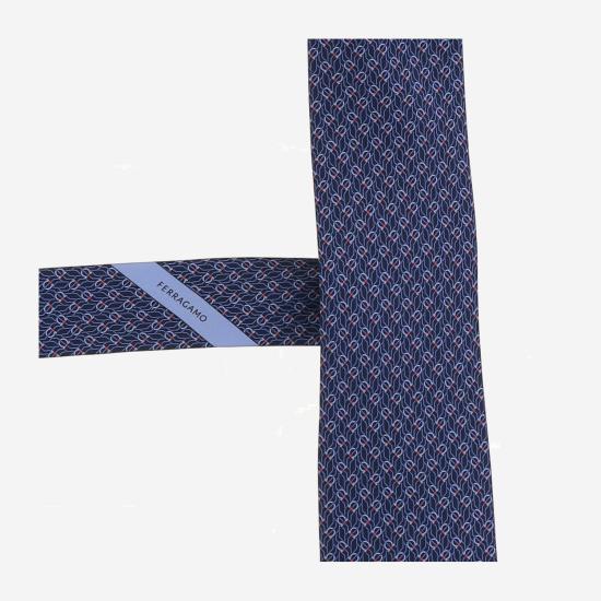 26FW 살바토레 페라가모 넥타이 350950 NAVY - SALVATORE FERRAGAMO