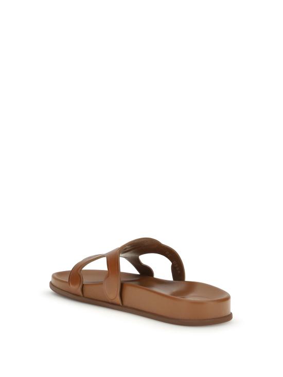 26SS 셀린느 트리옹프 베제탈 태닝 카프스킨 슬라이드 367365348C TAN - CELINE