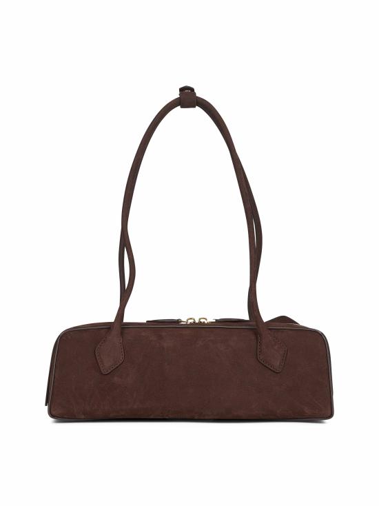 26FW 알라이아 르 테켈 미디움 레더 숄더백 AA1S06033CA214 741 BROWN - ALAIA
