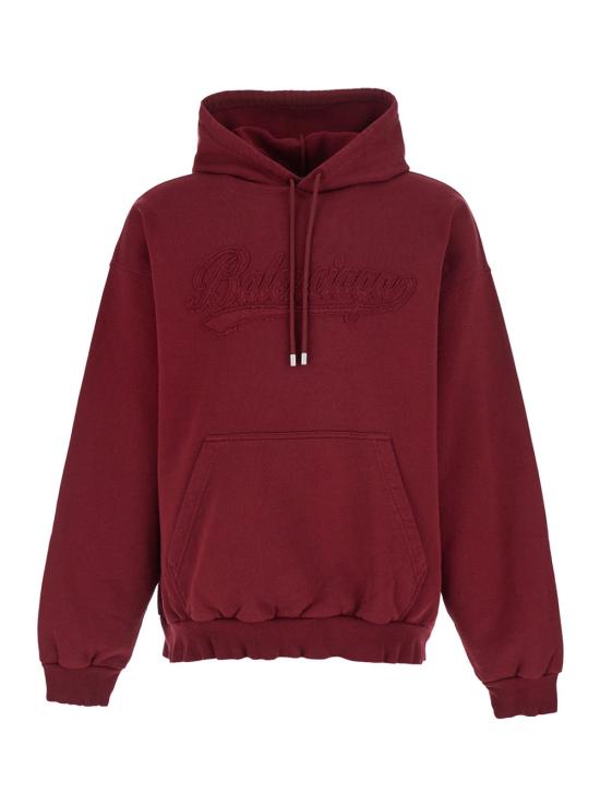 26FW 발렌시아가 후드 티셔츠 A0017O RED
