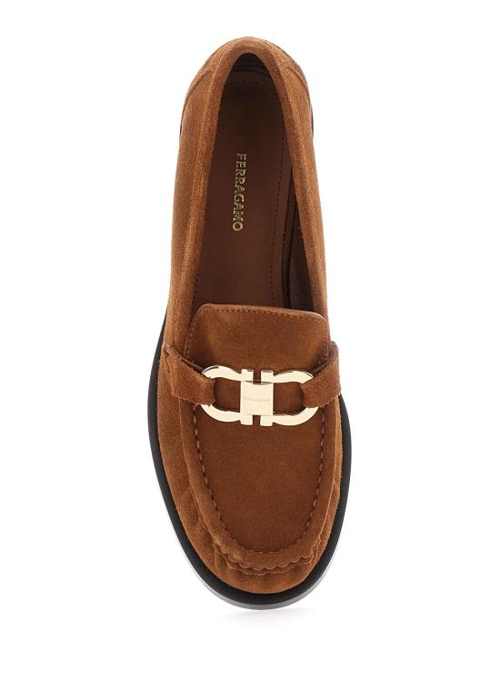 26FW 살바토레 페라가모 플랫 슈즈 01L927 BROWN - SALVATORE FERRAGAMO