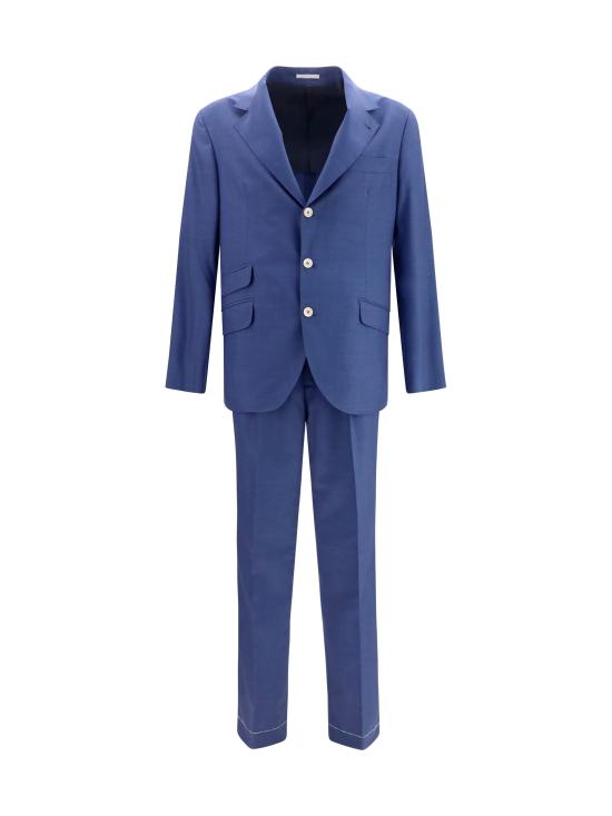 26SS 브루넬로 쿠치넬리 수트 팬츠 M032PLDWH BLUE - BRUNELLO CUCINELLI