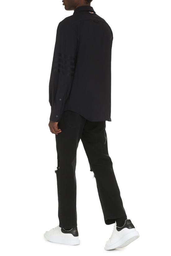  톰브라운 셔츠 MJO055A BLACK - THOM BROWNE