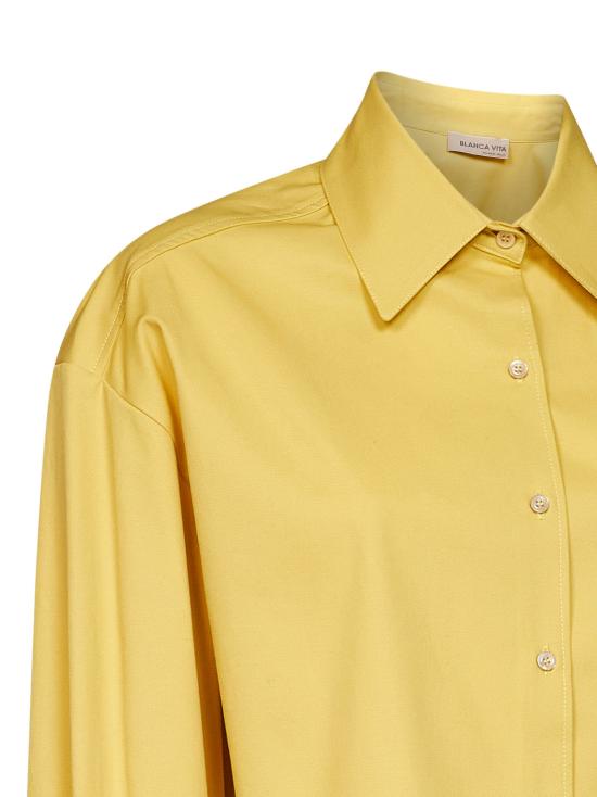 26SS 블랑카 비타 셔츠 CELTA3514OLIO YELLOW - BLANCA VITA
