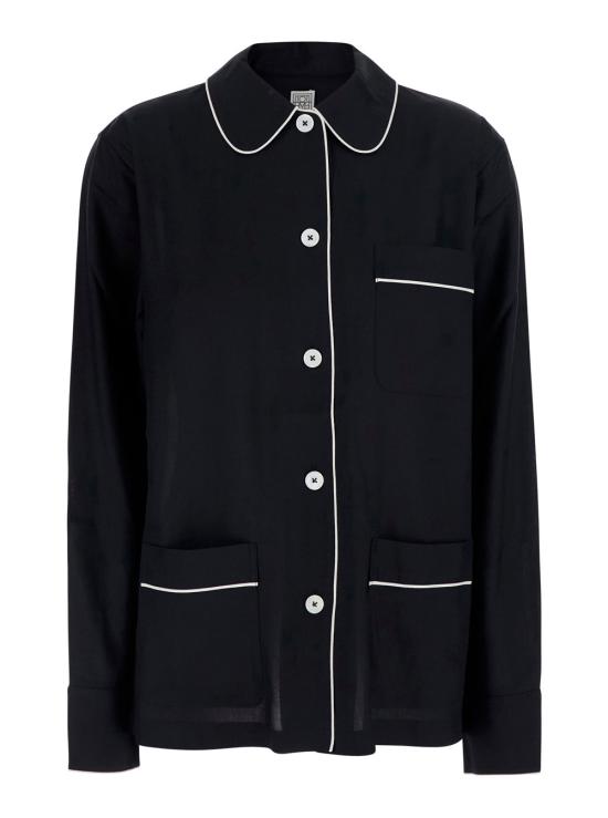 26FW 토템 싱글 브레스트 파자마 셔츠 263WRT0793FB0693 BLACK
