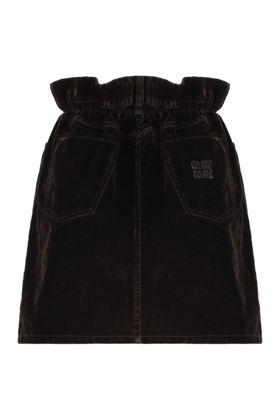 25FW 미우미우 스커트 MG2342 S OOO BROWN - MIU MIU