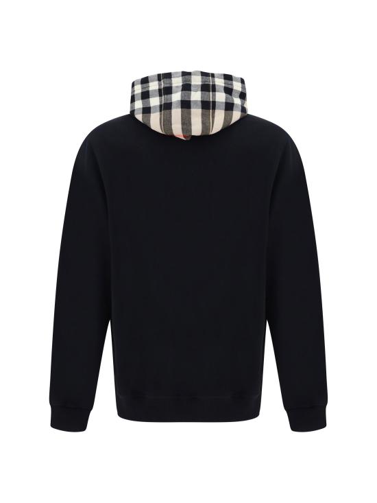 26SS 버버리 체크 후드 코튼 후드 8058117 BLACK - BURBERRY